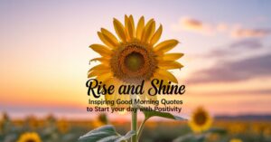Rise and Shine: Inspiring Good Morning Quotes to Start Your Day with Positivity